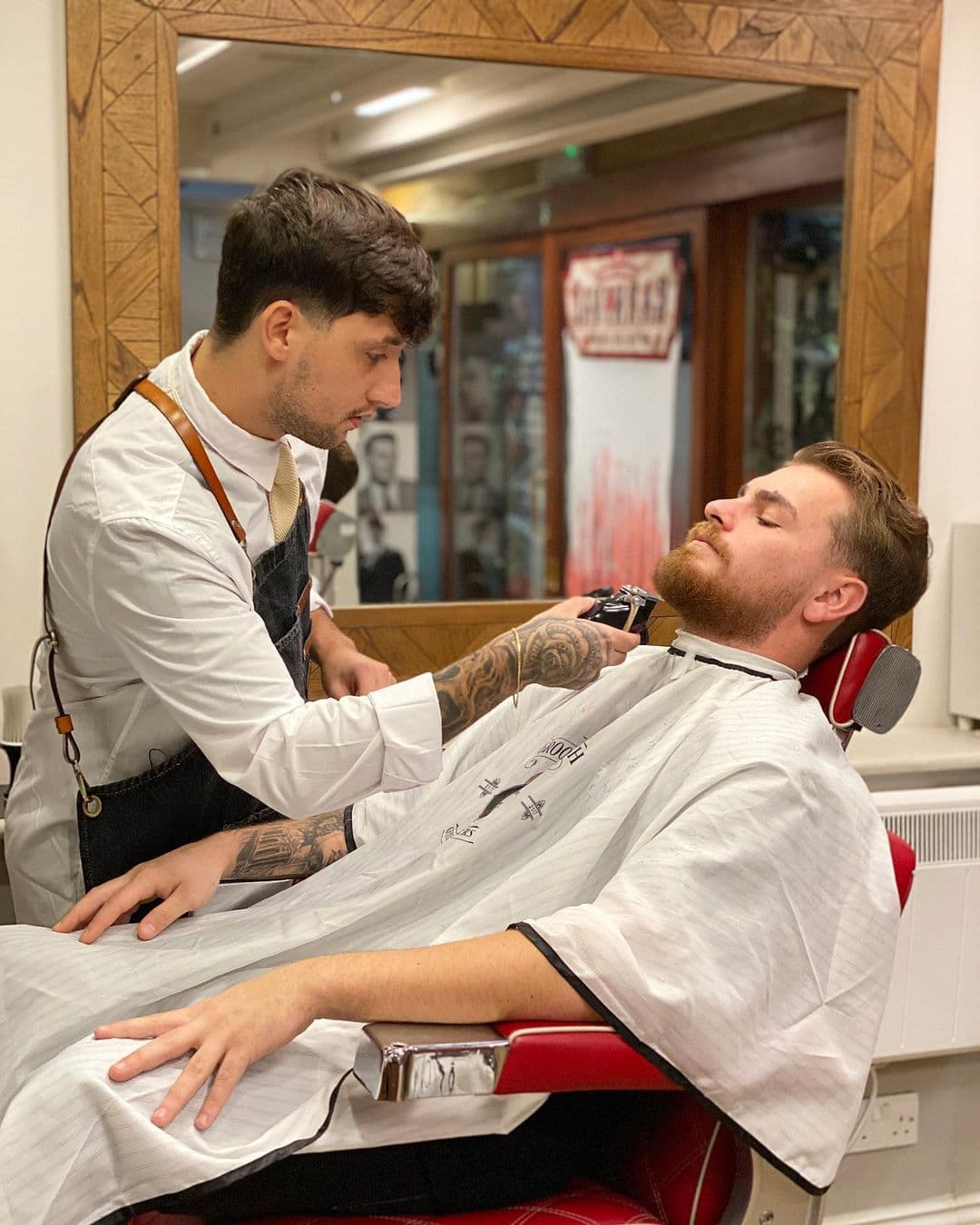 A barber at work in the shop